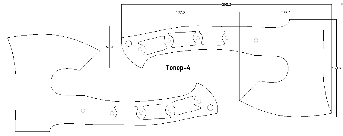 Чертежи ножей dxf