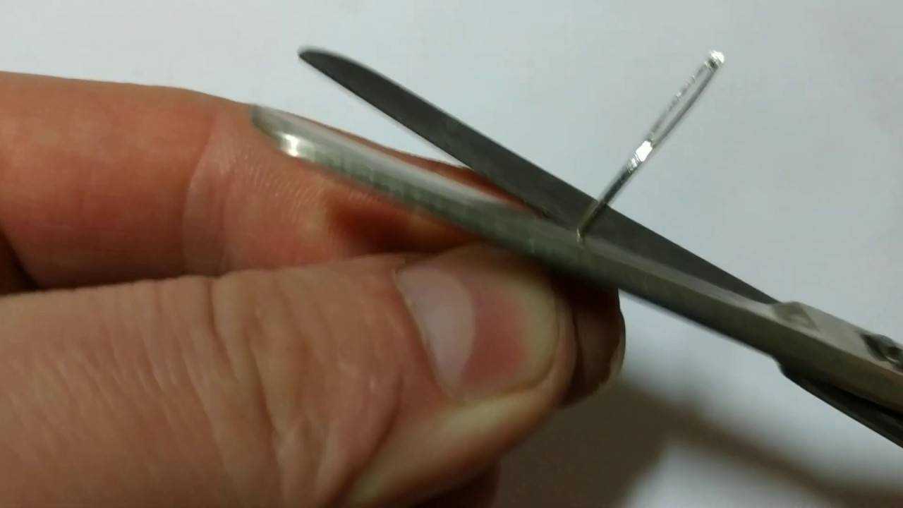 Как заточить ножницы по металлу иглой и наждачкой