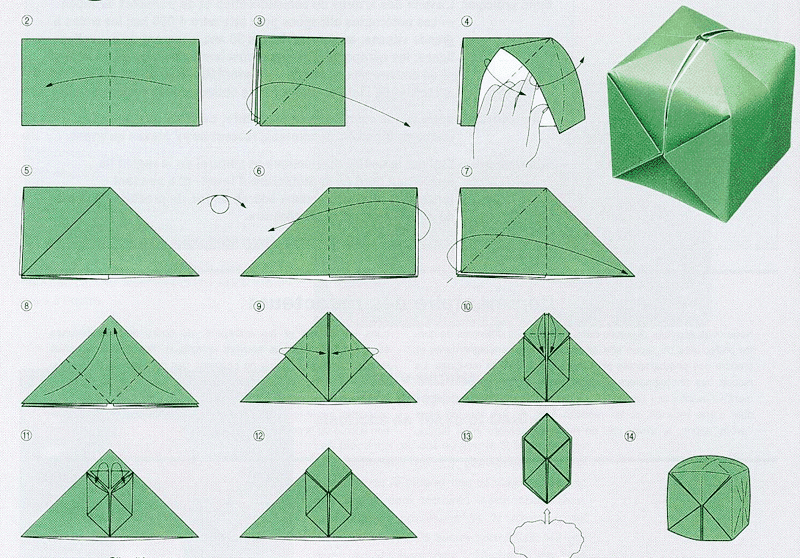 Водяная бомбочка оригами схема