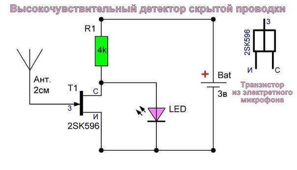 Детектор скрытой проводки: принцип действия и схема, как сделать своими руками