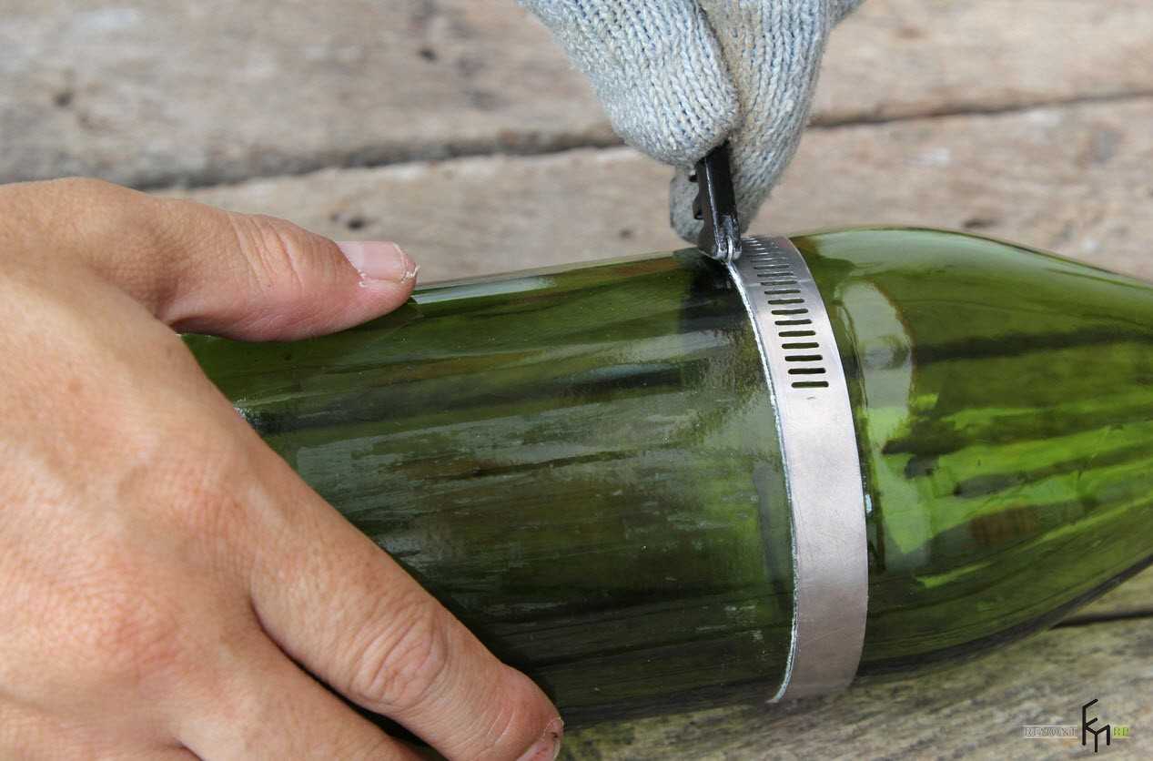 Как разрезать стеклянную бутылку в домашних условиях: делаем бутылкорез для создания стаканов своими руками