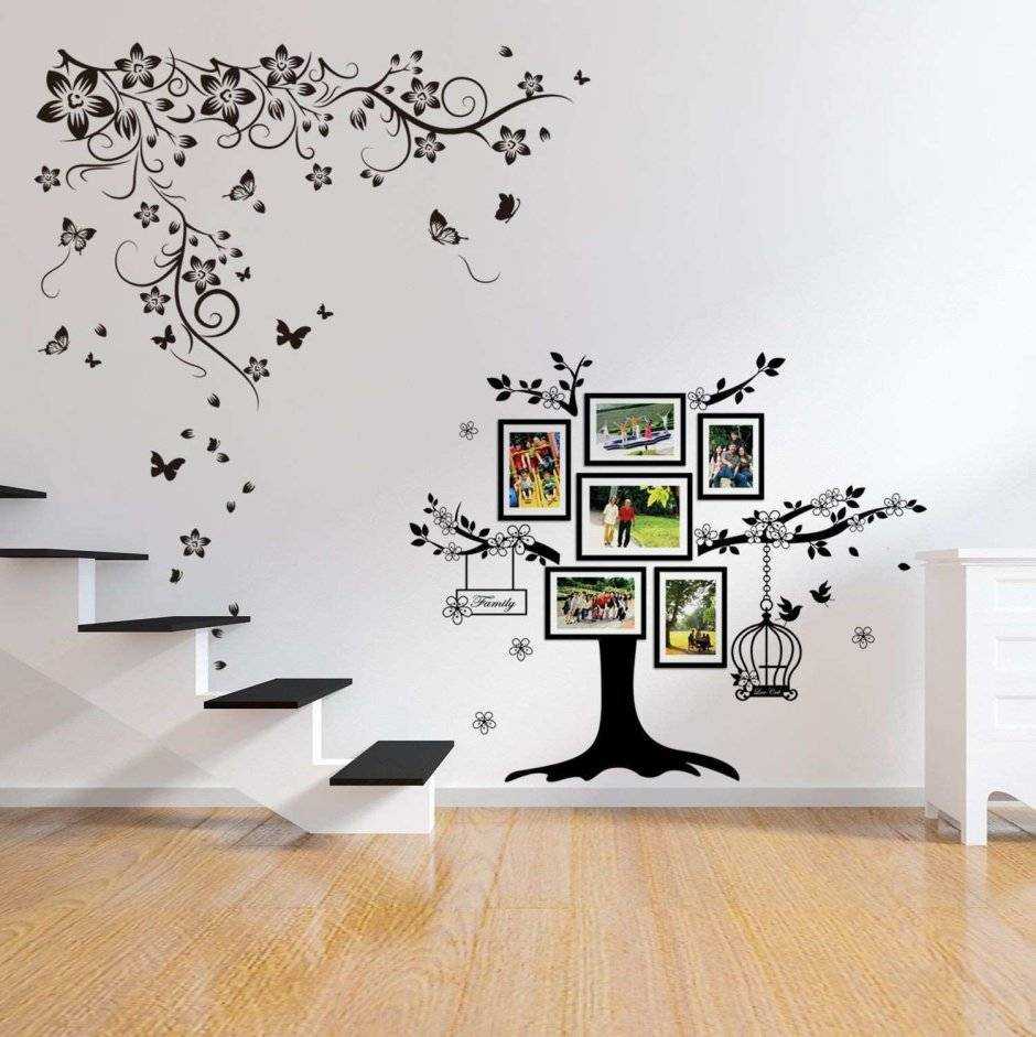 Нарисовать дерево на стене