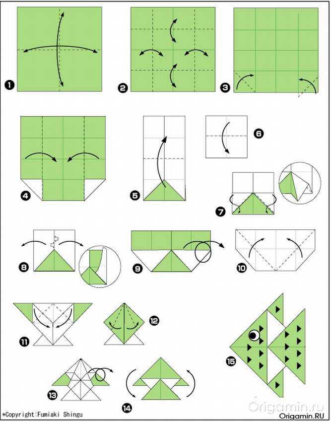 Распечатать схемы оригами для детей схемы