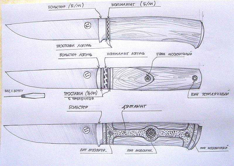Рисунок узор на ноже можно сделать, чтобы нож выглядел оригинально, или, чтобы скрыть раковины от ржавчины на поверхности клинка
