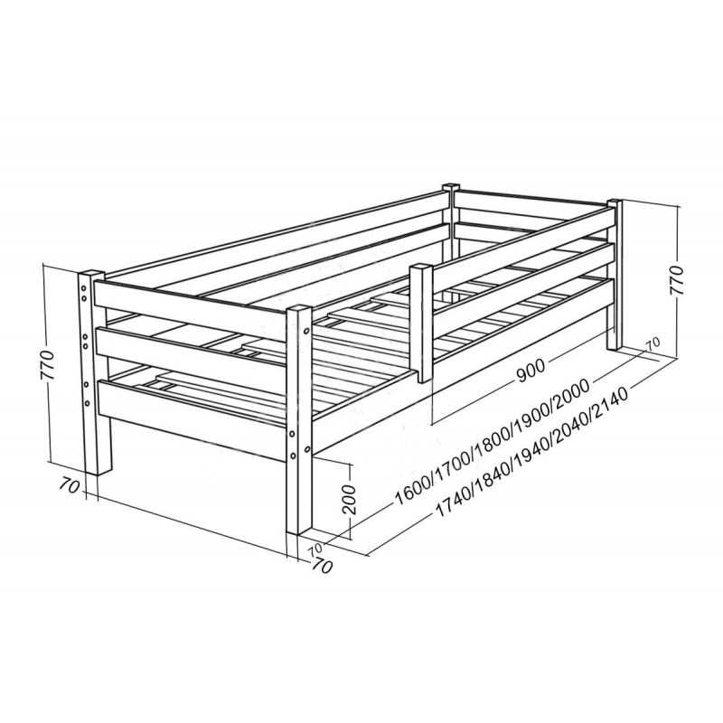 Схема детской кровати своими руками