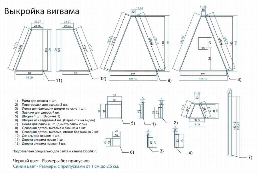 Сделать вигвам для ребенка своими руками пошаговая инструкция с фото