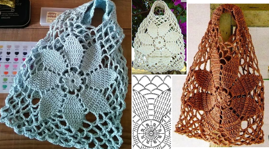Популярные модели сумок, связанных крючком, схемы и мастер-классы