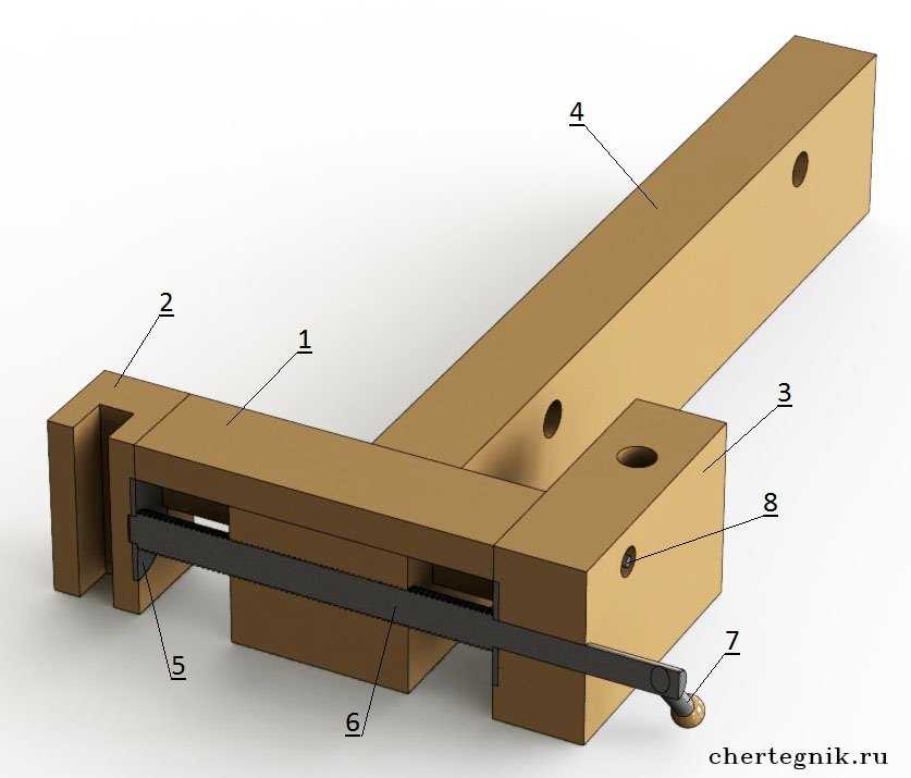 Столярный верстак тиски своими руками чертежи
