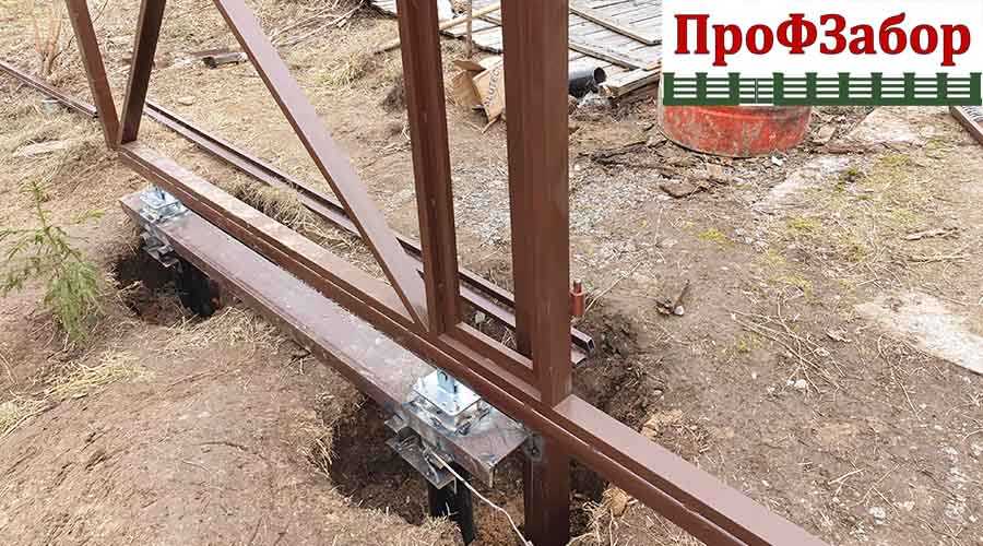 Как изготовить откатные ворота своими руками