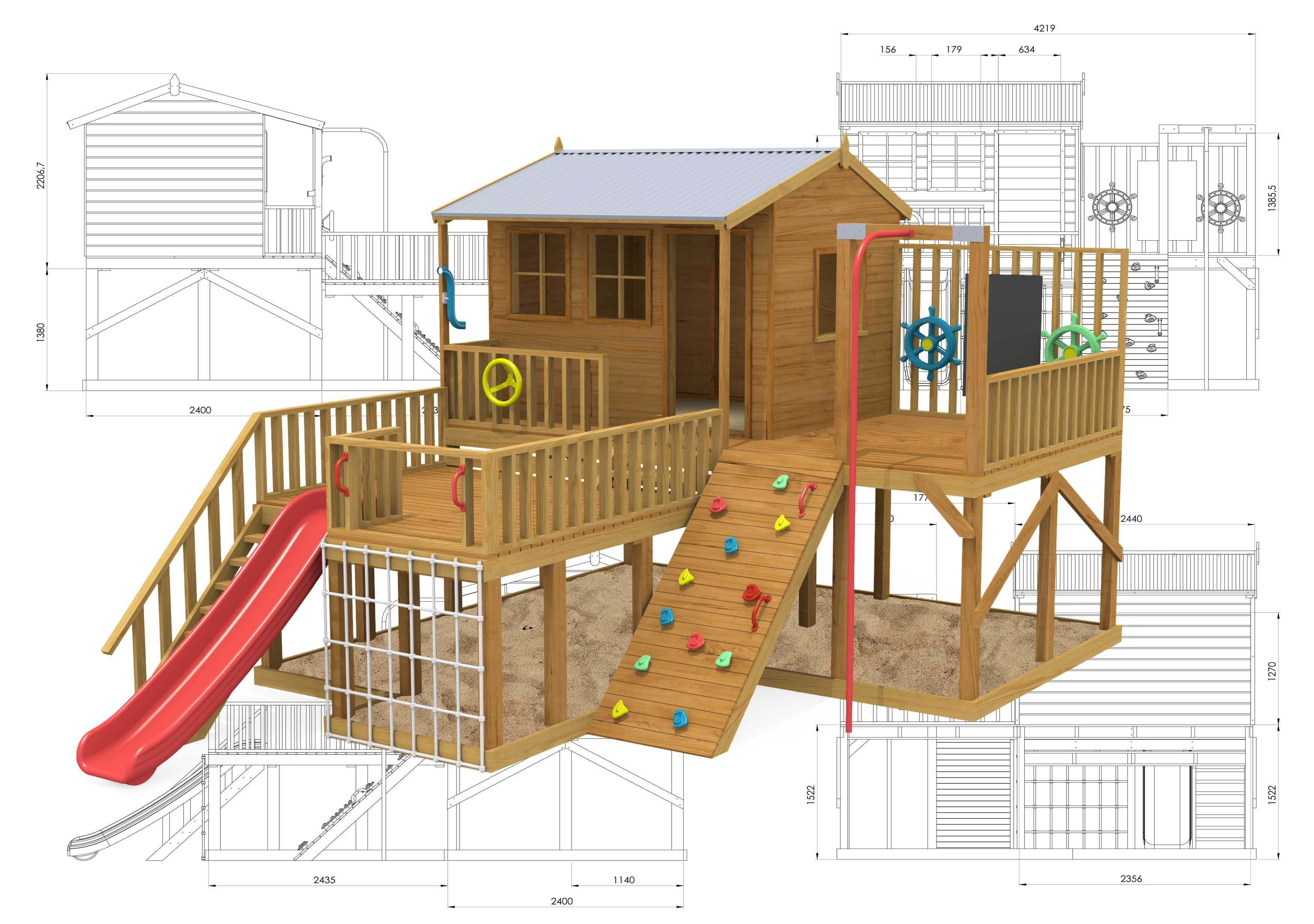 15 идей для детской площадки своими руками - мой загородный дом