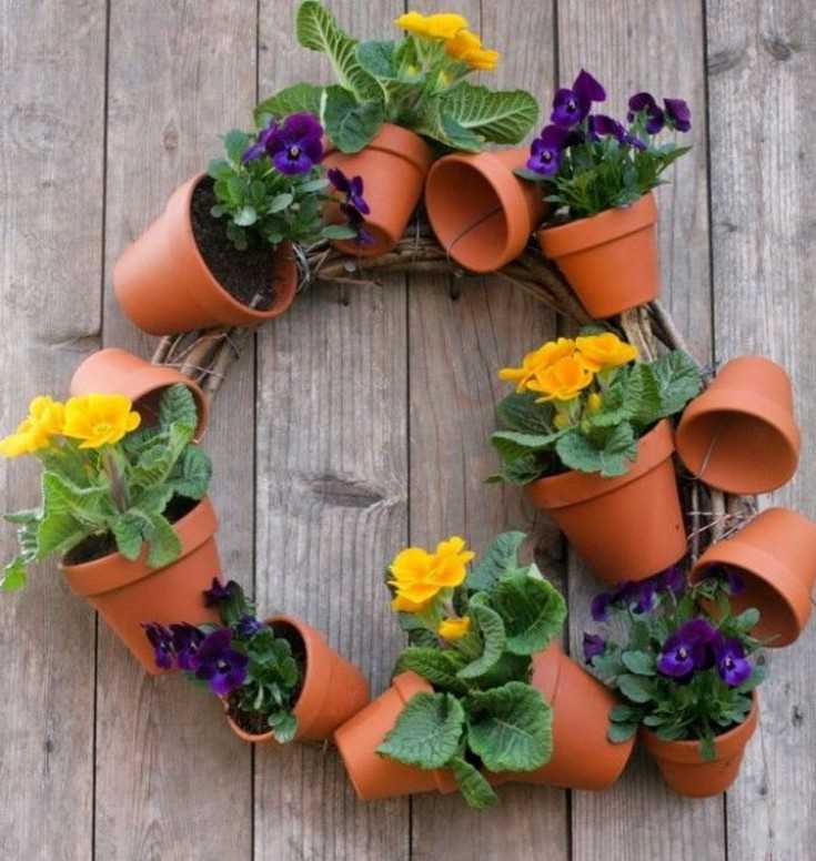 10 простых способов украшения цветочных горшков. декорирование кашпо своими руками. фото — ботаничка