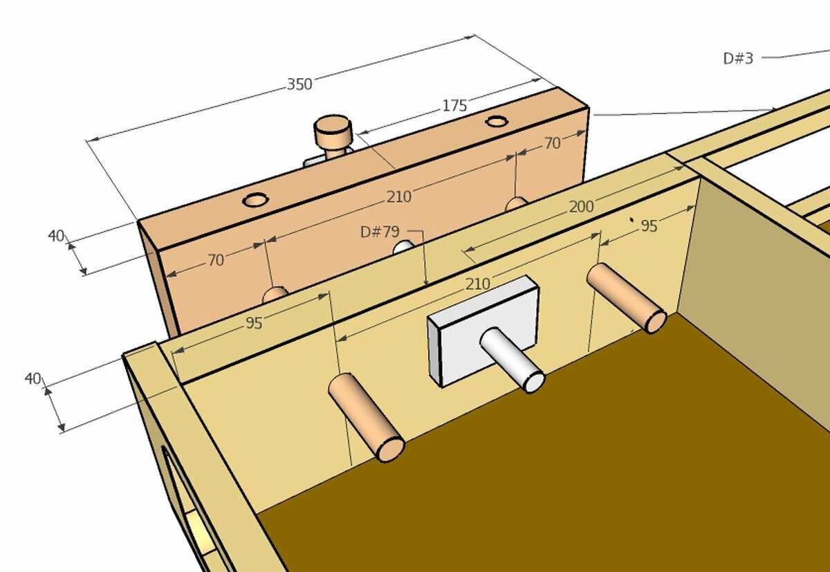 Столярный верстак тиски своими руками чертежи