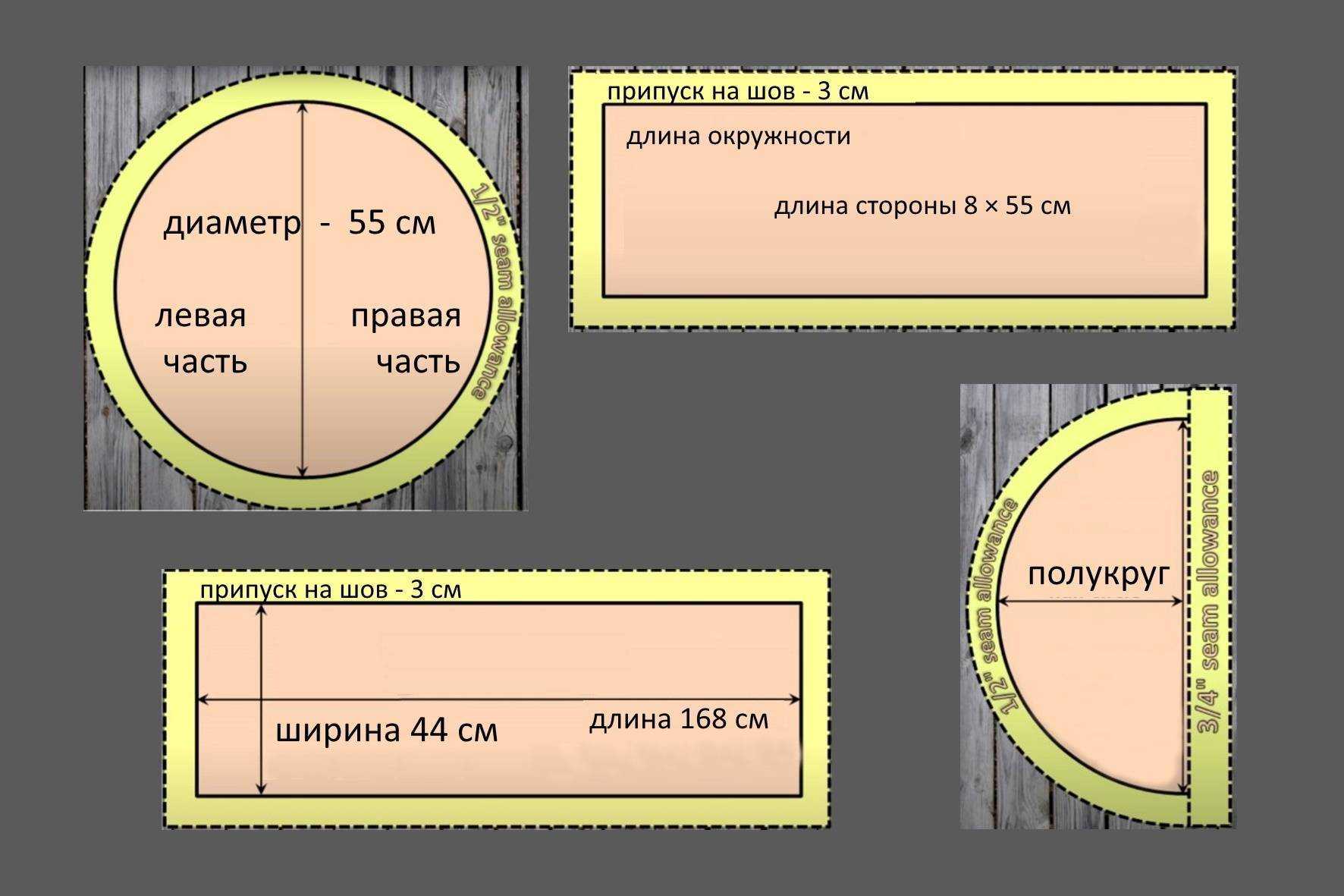 Выкройка лежанки для кошки с бортиками своими руками пошаговая инструкция с фото