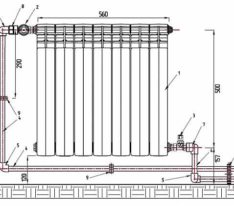 Как соединить секции биметаллического радиатора