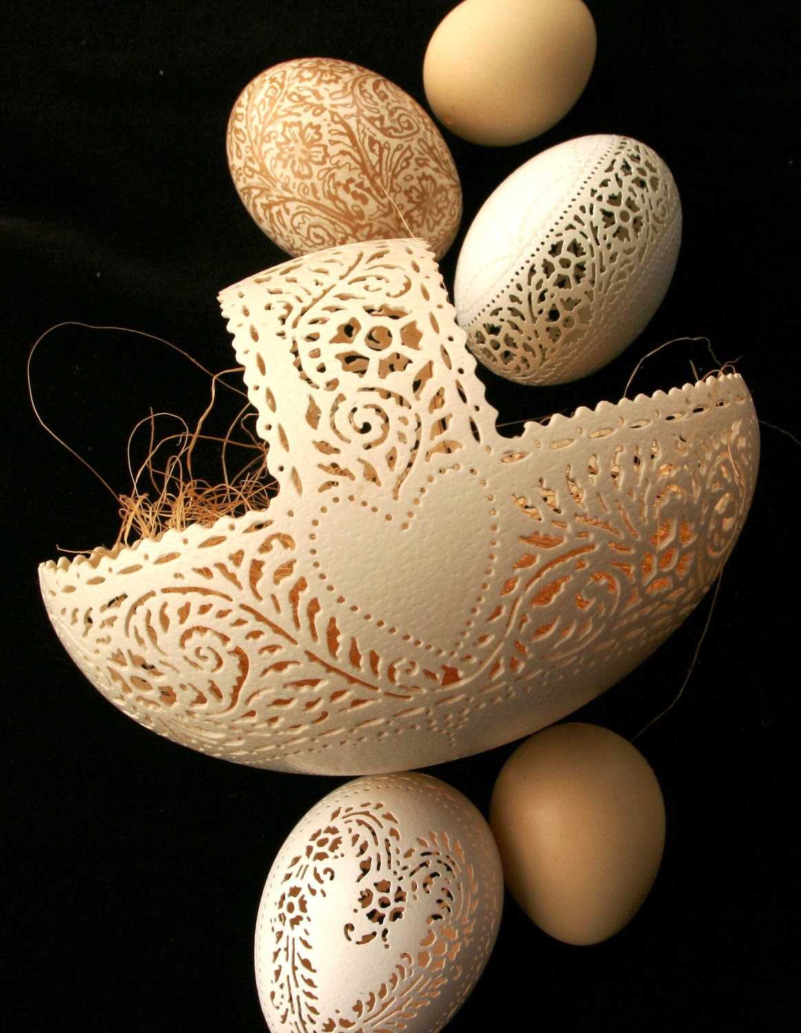 Поделки из страусиного яйца