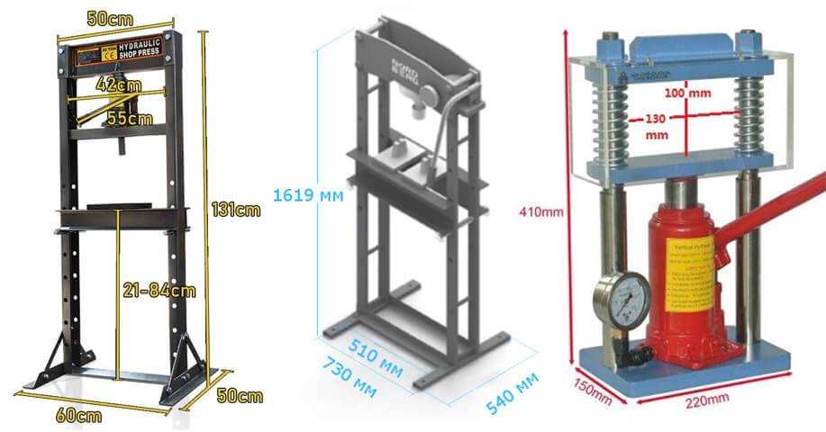 Пресс своими руками из домкрата чертежи и размеры из швеллера