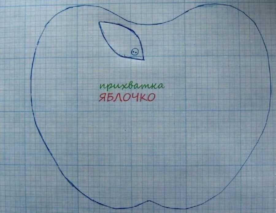 Картинка выкройка прихватки