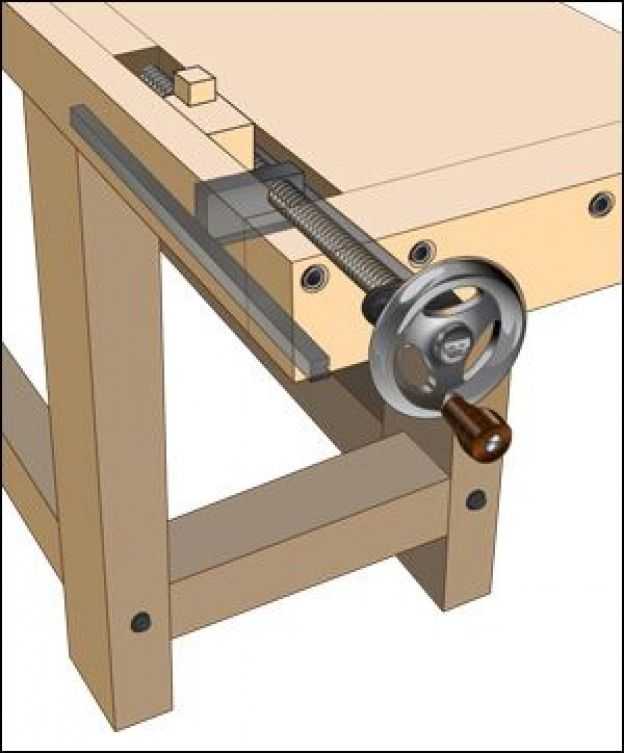 Столярный верстак тиски своими руками чертежи