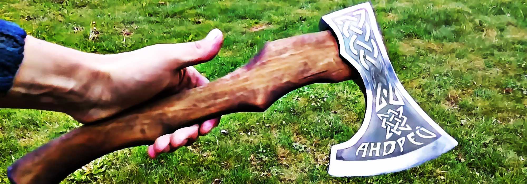 Топор викингов своими руками: обработка ржавого топора, придание формы, нанесение рисунка и травление