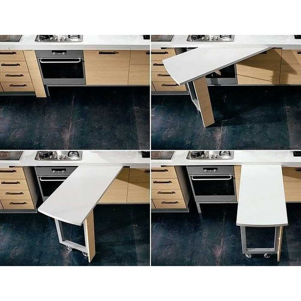 Выдвижной столик на кухне