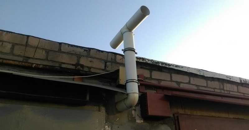 Вентиляция из канализационных труб: вытяжная в гараже и доме своими руками