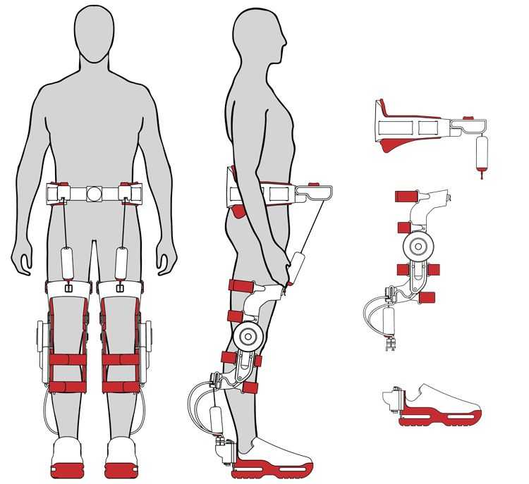 Чертеж экзоскелета. Пассивный экзоскелет нижних конечностей чертежи. Экзоскелет elegs. Робот скелет экзоскелет. Экзоскелет SUITX LEGX.