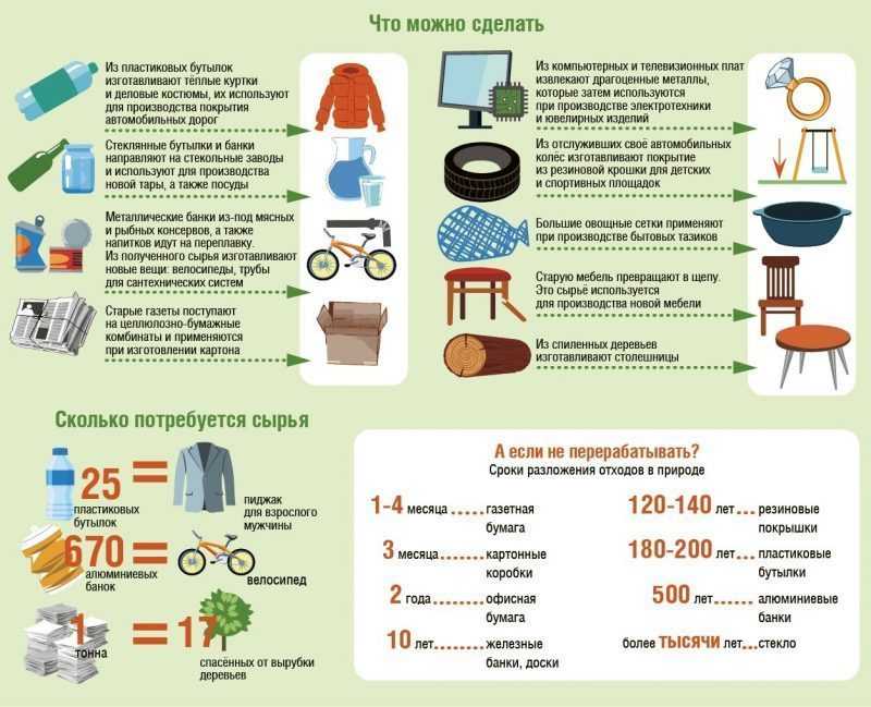 Что делают из переработанного мусора картинки для детей