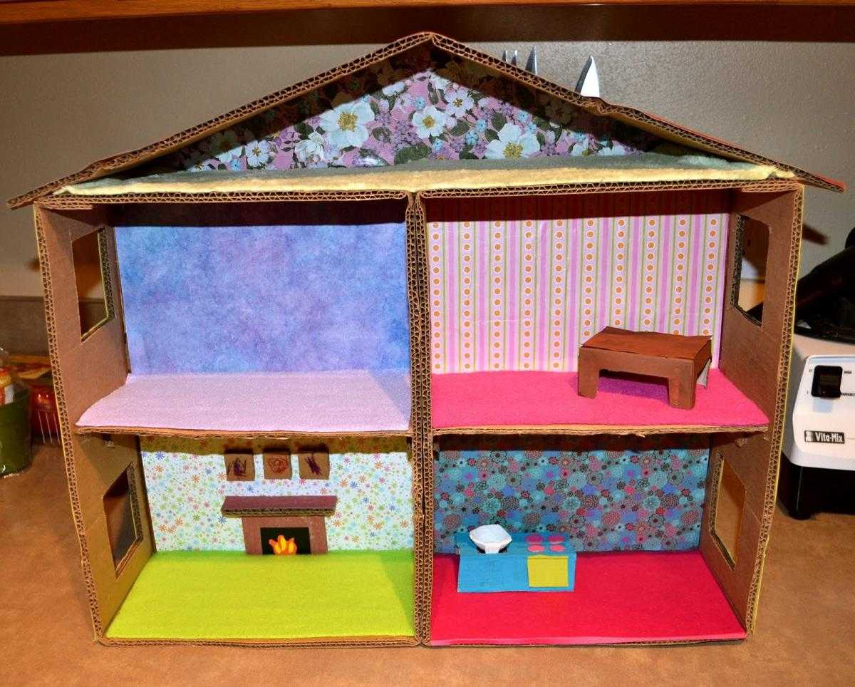 Кукольный дом из картона