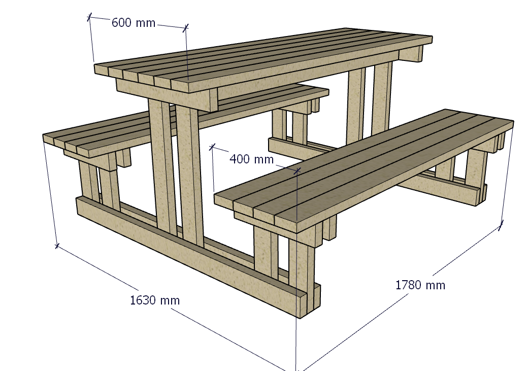 Стол и лавки для беседки своими руками размеры и чертежи
