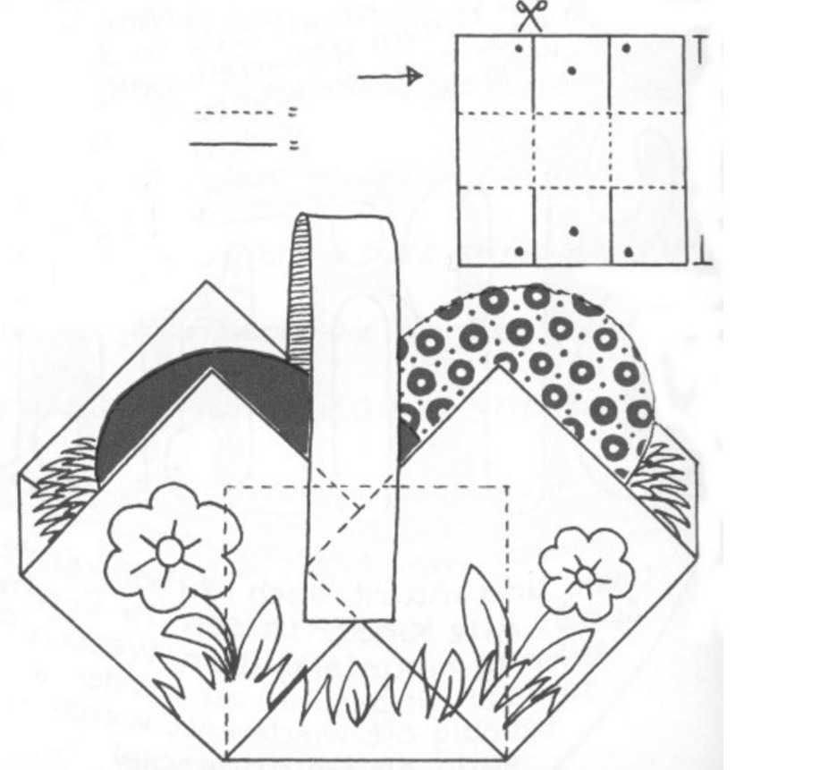 Поделка на Пасху из бумаги корзинка