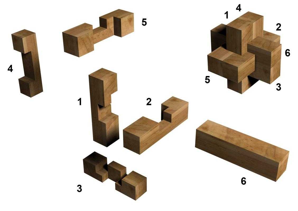 Головоломки из дерева своими руками с чертежами